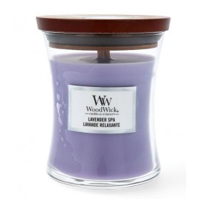 Lavender Spa świeca mała Wood Wick